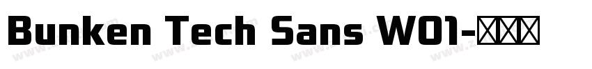 Bunken Tech Sans W01字体转换